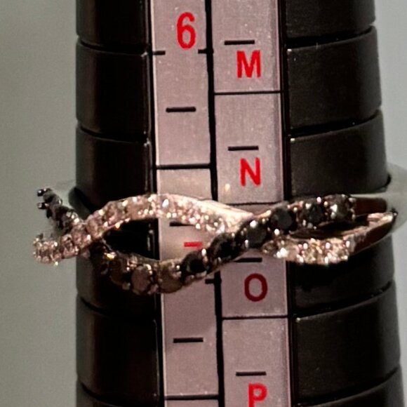 Infinity Black Diamond Ring - Picture 1 of 3